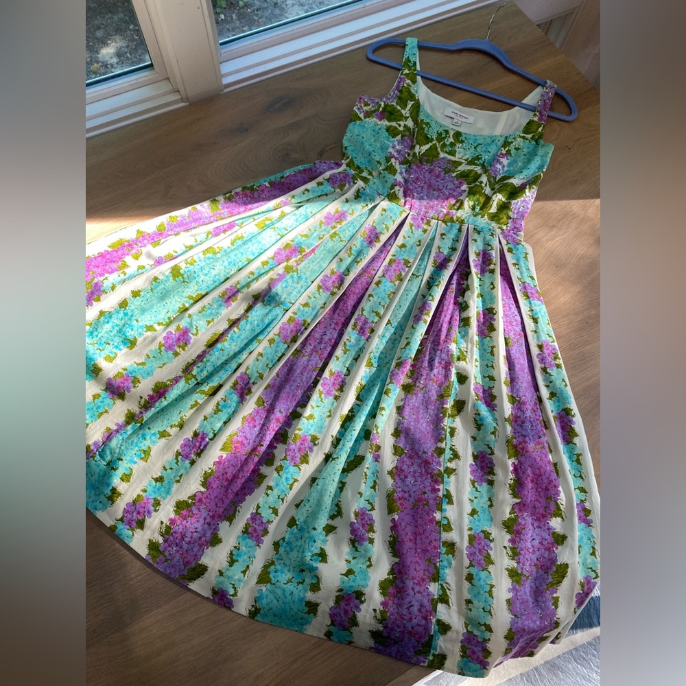 Vintage Isaac Mizrahi for Target floral pleated dress